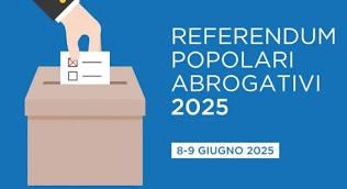 Referendum popolari abrogativi per domenica 8 e lunedì 9 giugno 2025 Referendum domenica 8 e lunedì 9 giugno 2025